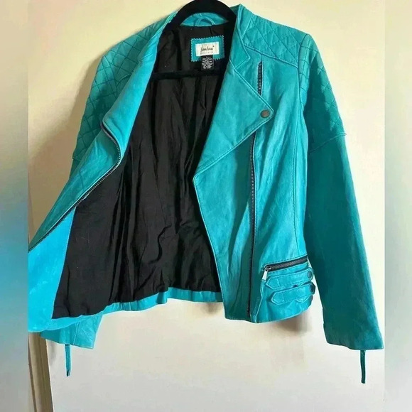 Neiman Marcus Leather Motorcycle Jacket - Picture 4 of 10